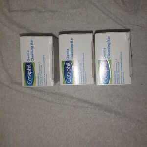Cetaphil Gentle Cleansing Bars - NWT - 3 Bars - Sealed In Box